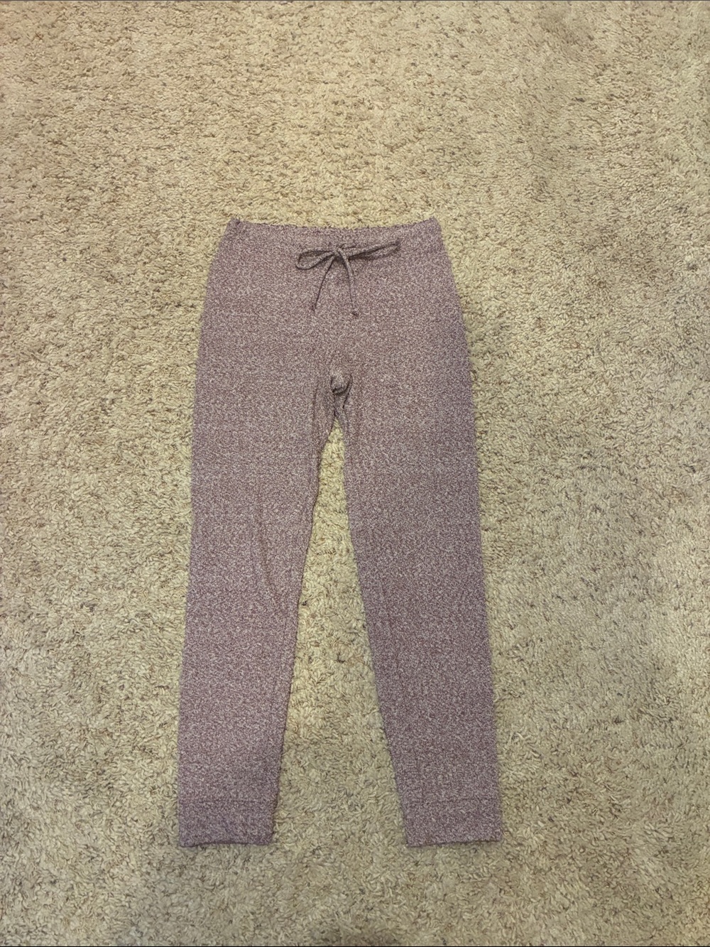 Express Women's Dusty Mauve Knit Lounge Leggings size S